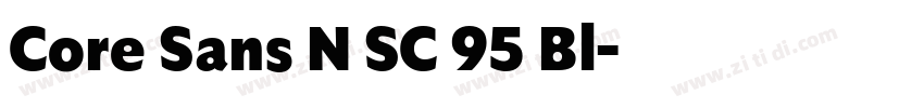 Core Sans N SC 95 Bl字体转换